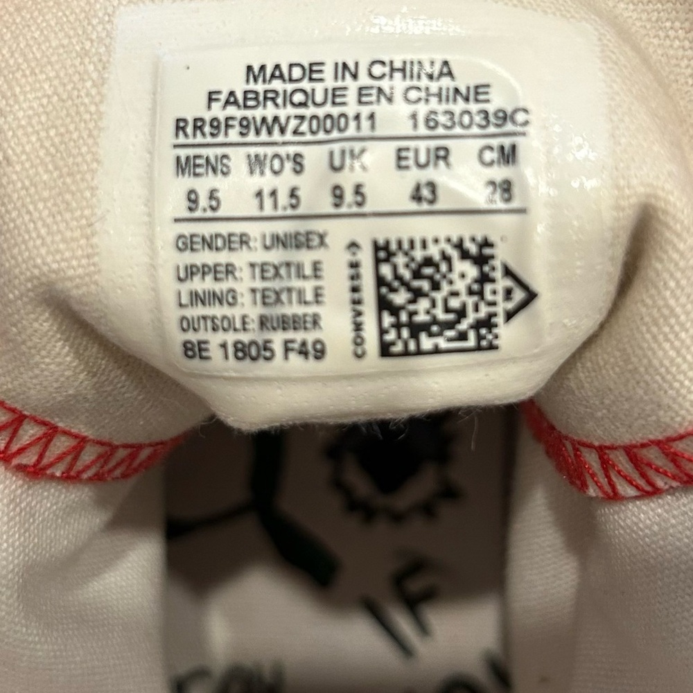 Sean Pablo x Converse Chuck Taylor All Star Sneakers Shoes Pro Hi 'Red' - Picture 15 of 15